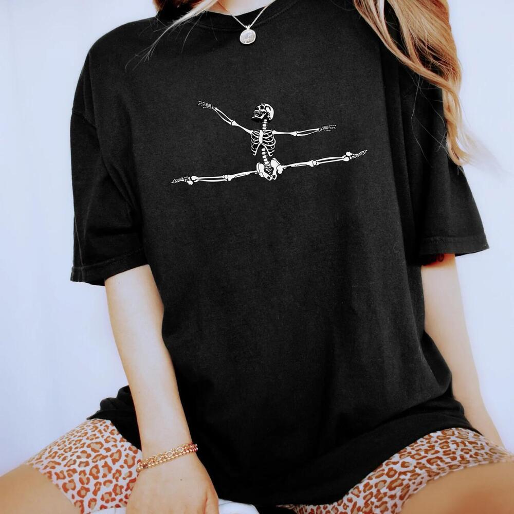 S Jete Skeleton Ballet Shirt For Dancer Skeleton Ballerina Tshirt
